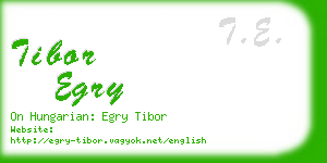 tibor egry business card